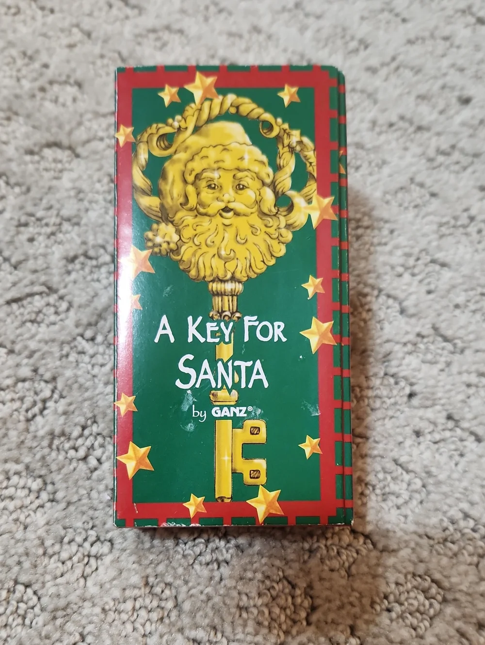GANZ A Key For SANTA Holiday Key In Box in Green, Red & Gold